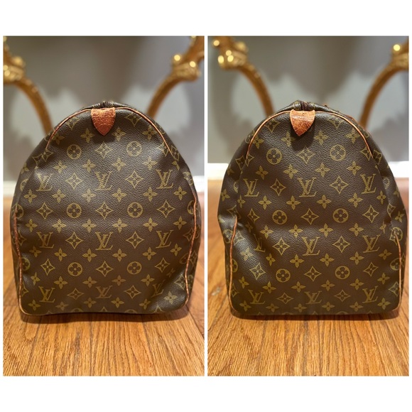 LOUIS VUITTON Keepall 55 Monogram Large Duffle Travel Bag 💯 AUTHENTIC - Picture 9 of 15